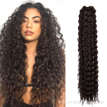Hot Selling Pink Brown 32Inch Long Zizi Light Weight Wear Ocean Wave Crochet Braids Deep Wave Braiding Synthetic Hair Extensions